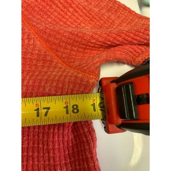 We The Free Orange Fashion Waffle Knit Thermal Top Size XS - Picture 10 of 11
